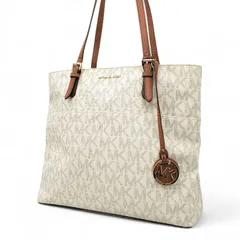 MICHAEL Michael Kors マイケルマイケルコース トートバッグ ショルダーバッグ MK シグネチャー PVC レザー ロゴチャーム A4収納可能 肩掛け 通勤通学