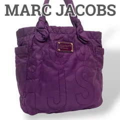 【極美品】MARK JACOBS マークジェイコブス　トートバッグ　肩掛けバッグ　キルティング　パープル　紫　ナイロン100% レディース　メンズ　男女兼用　お出かけ　普段使い　日常使い　通勤　通学　おしゃれ　ブランドカバン　鞄　バッグ　ブランド品　人気カバン