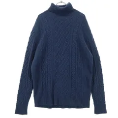 a day in the life アデイインザライフ 長袖 タートルネック ニット L ネイビー UNITED ARROWS ユナイテッドアローズ メンズ 古着