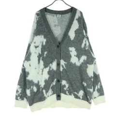 美品 niko and... ニコアンド 長袖 Vネック ニットカーディガン F グレー系 レディース 古着