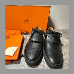HERMÈS スニーカー ブラック/レッド 保存袋付き EU43サイズ - メルカリ