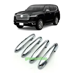 新型 ランドクルーザー ランクル300 ドアハンドルガーニッシュ LAND CRUISER LC300 専用 アクセサリー カスタム パーツ メッキ仕上げ ドアハンドルカバーc251114