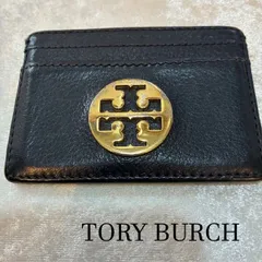 トリーバーチ　TORY BURCH　ゴールドロゴ　レザーカードケース　パスケース