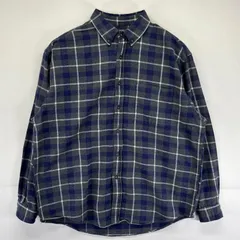 古着 90's/90年代 エディー・バウアー Eddie Bauer 長袖シャツ 白タグ チェック柄 胸ポケット ネルシャツ アウトドア L マルチカラー メンズ