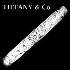 Tiffany & Co. プラチナ ダイヤモンドリング 中古)TIFFANY & Co. ティファニー ドッツリング プラチナ ダイヤモンド