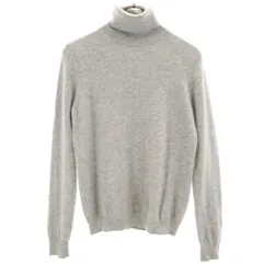 UNIQLO ユニクロ カシミヤ 長袖 タートルネック セーター L グレー ニット レディース 古着