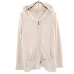 gelato pique ジェラートピケ 長袖 もこもこ ジップパーカー F ホワイト系 ルームウェア ジェラピケ レディース 古着