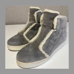 【定価15万】PRADA プラダ PRADA SPORTS ブーツ スポーツ ハイカットスニーカー ムートン ボアブーツ グレー