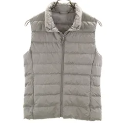 UNIQLO ユニクロ ウルトラライト ダウンベスト M グレー 収納袋付き レディース 古着