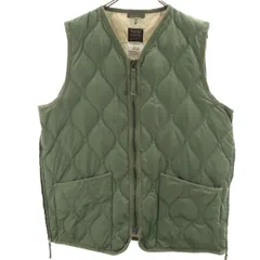 TAION タイオン キルティング ダウンベスト XXL カーキ ビックサイズ メンズ 古着