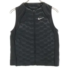 美品 NIKE ナイキ エアロロフト ダウンベスト S ブラック レディース 古着