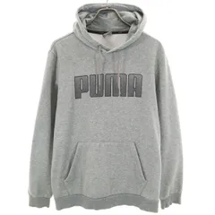 PUMA プーマ 長袖 スウェットパーカー L グレー メンズ 古着