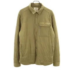 snowpeak スノーピーク 長袖 シャツ L カーキ 薄中綿入り メンズ 古着