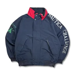 90s nautica ノーティカ ネイビージップアップブルゾン Lサイズ
