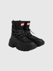 HUNTER ハンター ブーツ レディース ワンダラー レースアップ アウトドア ブーツ 耐水性 フリース 保温性 WFS2251NYL Women's Wanderer Lace-Up Outdoor Boots