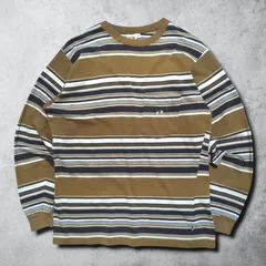 HANG TEN ハンテン 80s マルチボーダー ランダム ボーダー ポケット 長袖 Tシャツ カットソー ポケT ロンT サーフ サーフィン 横ノリ アメカジ 西海岸