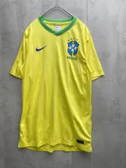 新品 NIKE ナイキ トレーニングウェア サッカー CBF ブラジル リンガーTシャツ sizeM/黄 ■◆メンズ