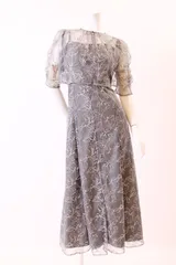 ロングドレス　チャコールグレー9・10・11・13号　ベージュ10・13号　モーヴ10号　ブルーグレー11号　フレッシュグリーン10号　コンテスト・発表会・パーティ・ナイトドレス【オーダーメイド対応可】