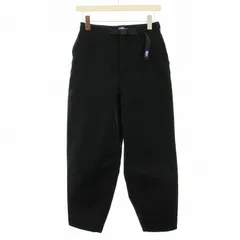 ノースフェイス パープルレーベル THE NORTH FACE PURPLE LABEL チノワイドテーパードフィールドパンツ Chino Wid Tapered Field Pants チノパン ジップフライ ベルト WS 黒 ブラック N24FC076