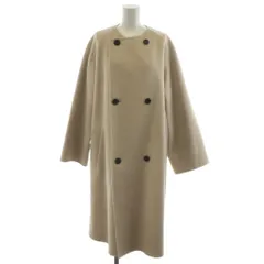 ギャルリーヴィー GALERIE VIE トゥモローランド ウールダブルフェイス カラーレストレンチコート ノーカラーコート ロング丈 アウター 36 ベージュ 23-08-14-08001 /AN58