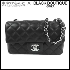 シャネル CHANEL チェーンショルダーバッグ A69900 ブラック シルバー金具 ラムスキン ココマーク ミニマトラッセ 20 レディース 101831490