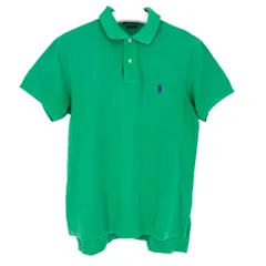 POLO RALPH LAUREN ポロ・ラルフローレン 半袖 ポロシャツ コットン グリーン L相当【中古】 メンズ