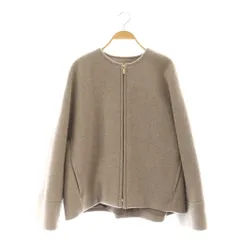 ノーブル NOBLE 24AW MTRショートケープブルゾン ノーカラーコート 38 グレージュ /DF ■OSのサムネイル