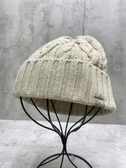 THE NORTH FACE ザノースフェイス ケーブル編み ニット帽 グレージュ ◆■レディース