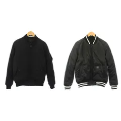 ナノユニバース nano universe 西川ダウン MA-1 ダウンジャケット リバーシブル アウター S 黒 NUC54DW0736TS /TK