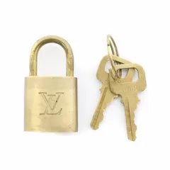 ルイヴィトン LOUIS VUITTON パドロック カデナ 南京錠 鍵付き ゴールドカラー ■GY11 /MW
