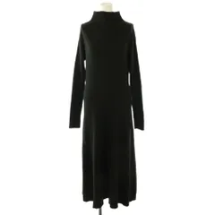 ミラオーウェン Mila Owen 24AW オフショルダーロングリブニットワンピース 長袖 0 ブラック /HK ■OS