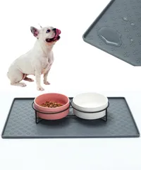清潔で快適にサポート ペット 犬 ペットマット 防水 犬用トイレ おしっこ トイレ 防水マット ペット用品 40cm×60cm シート シリコンマット 食べこぼしマット マット (グレー, M) [グレー] [M]のサムネイル