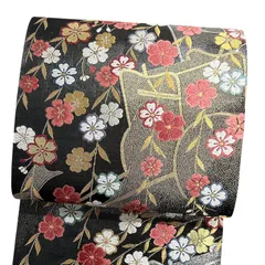 振袖帯　袋帯　枝垂れ桜　御所車　金糸　銀糸　着物　113b d ms