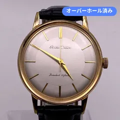 OH済み　セイコー SEIKO　手巻き式　機械式　19石　クラウン　crown　ラウンドゴールド　J14071　ビンテージ　　　稼働品　腕時計　　W089