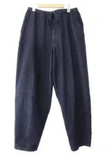 コモリ COMOLI 25SS ネイビーデニム テーパード イージー パンツ B01-03013 2 インディゴ ネイビー ブランド古着ベクトル 中古■250629