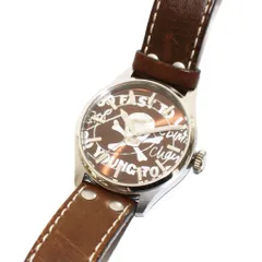 ヴィヴィアンウエストウッド Vivienne Westwood ACCESSORIES 腕時計 クオーツ スカル レザーバンド ブラウン VW-2076 /KH