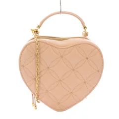 ランダ RANDA 2WAY キルティングハートバッグ ハンドバッグ ショルダーバッグ フェイクレザー チェーン バイカラー F ピンク ゴールドカラー FB33106 /BB ■JS