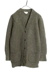 【お得なクーポン配布中!】 デニム&サプライ ラルフローレン ウール ニット ロング カーディガン レディース M ポロ セーター 前開き 羽織り 重ね着 シンプル カーキ