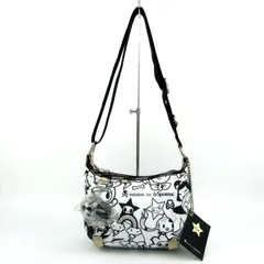 レスポートサック tokidoki コラボ ショルダーバッグ 鞄 カバン ブランド レディース ホワイト×ブラック LeSportsac 【中古】