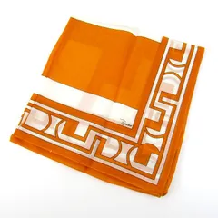 エミリオプッチ スカーフ 未使用 シルク イタリア製 ブランド レディース オレンジ Emilio Pucci