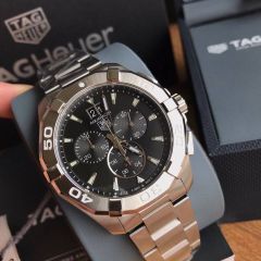 こうき様専用タグホイヤーアクアレーサーオートマクロノグラフ 黒文字