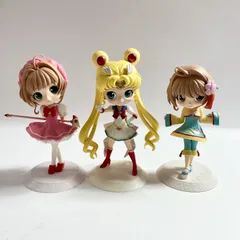 ★ QPOSKET 美少女フィギュア 3点 まとめ商品 セーラームーン カードキャプターさくら クリアカード編 クロウカード編 現状品 0.1kg