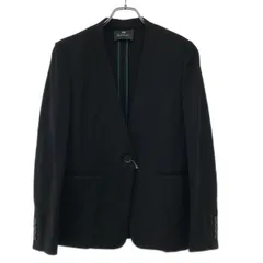 PS Paul Smith ピーエスポールスミス サイドパネル切替ノーカラージャージージャケット 498890 6841483 ブラック 40