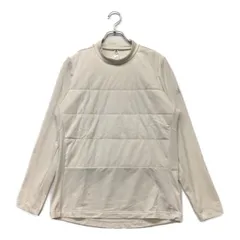 中古 メンズ アディダスゴルフ adidas GOLF 長袖シャツ O 白 ホワイト モックネック 中綿