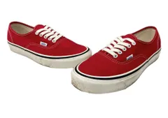 バンズ VANS ANAHEIM FACTORY Authentic 44 Dx オーセンティック アナハイム Racing スケボー シューズ 茶 VN0A38ENMR9 メンズ靴 スニーカー レッド 27cm 104S-1045