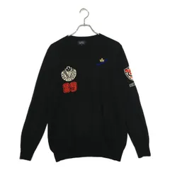 中古 メンズ パーリーゲイツ PEARLY GATES セーター 6(LL) 黒 ブラック クルーネック カシミヤ