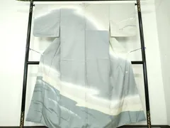 平和屋着物○石川県指定無形文化財 牛首紬 白山工房 手織り 訪問着 霞