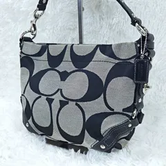 コーチ COACH シグネチャー ターンロック 肩掛け ワンショルダーバッグ ハンドバッグ グレー キャンバス レザー F11867 7590252e20251114