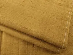 平和屋着物●生紬　色無地　狐色　正絹　逸品　AABD4369ck