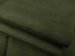 平和屋着物●結城紬　色無地　黒緑色　正絹　逸品　AABD4398ck